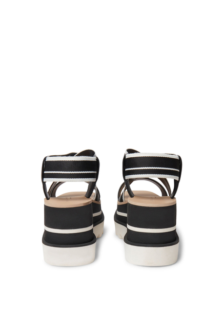 Sneak-Elyse 80 Striped Platform Sandals